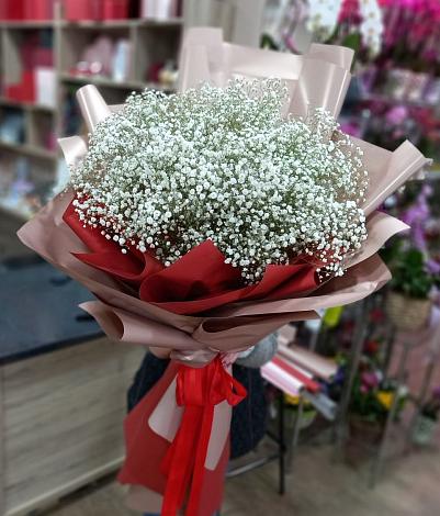 Букет цветов из: Гипсофила в Урожайном