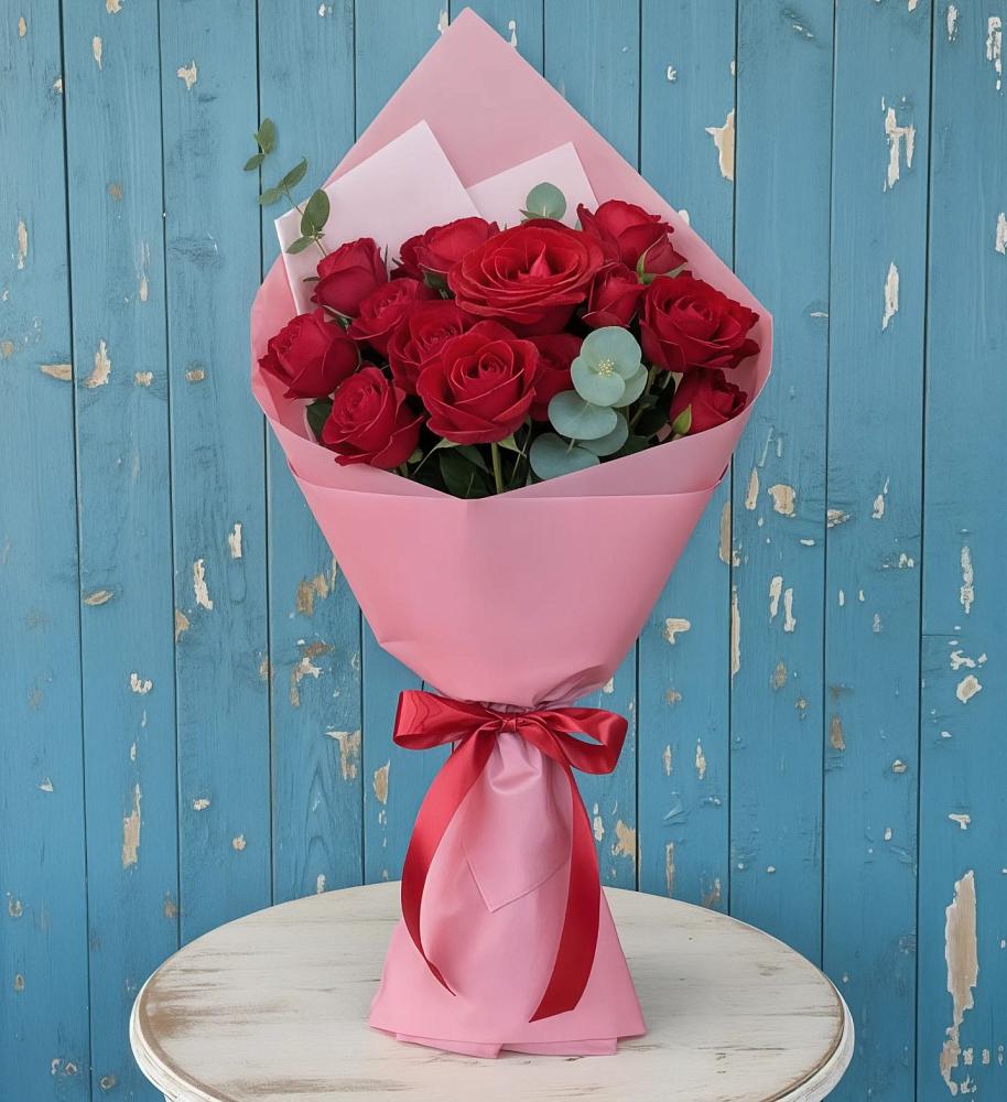 Букет цветов из: Розы в Урожайном