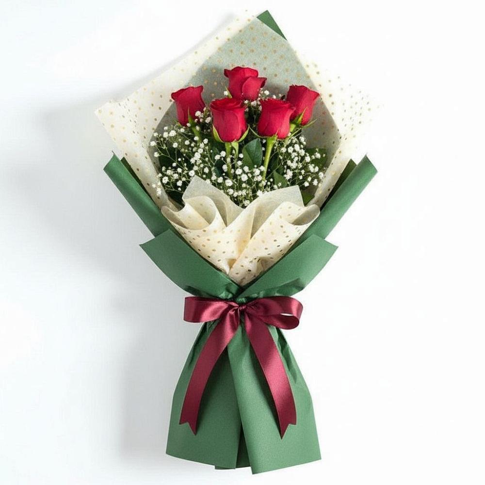 Букет цветов из: Розы в Урожайном