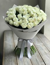 Букет 35 Белых роз в Урожайном
