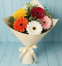 Букет цветов из:  Герберы в Урожайном