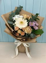Букет цветов из:  Герберы и Хризантемы в Урожайном