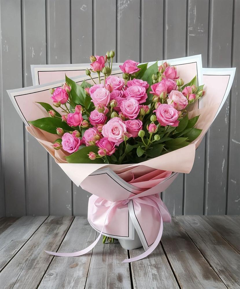 Букет Розовый кустик в Урожайном