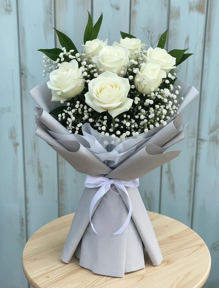 Букет цветов из: Розы в Урожайном