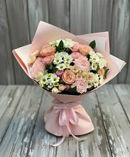 Букет цветов из:  Гвоздики, Розы и Хризантемы #REPLACE_PRED# Урожайном