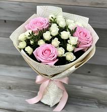 Букет цветов из:  Розы в Урожайном