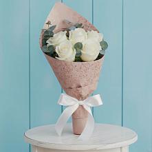Букет цветов из:  Розы в Урожайном