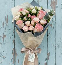 Букет цветов из:  Розы в Урожайном