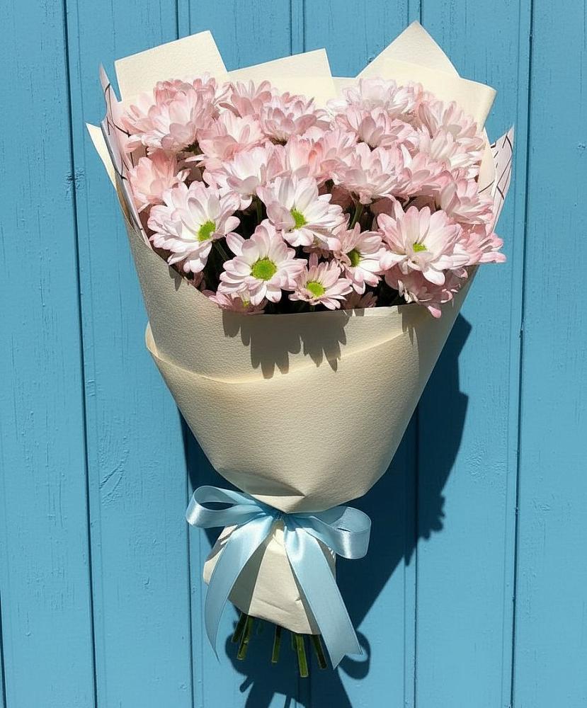 Букет цветов из: Хризантемы в Урожайном