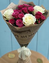Букет цветов из:  Розы в Урожайном