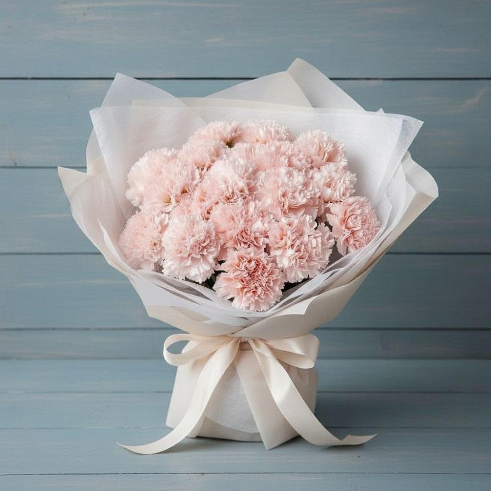 Букет цветов из: Гвоздики в Урожайном