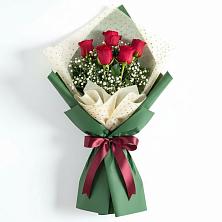 Букет цветов из:  Розы в Урожайном
